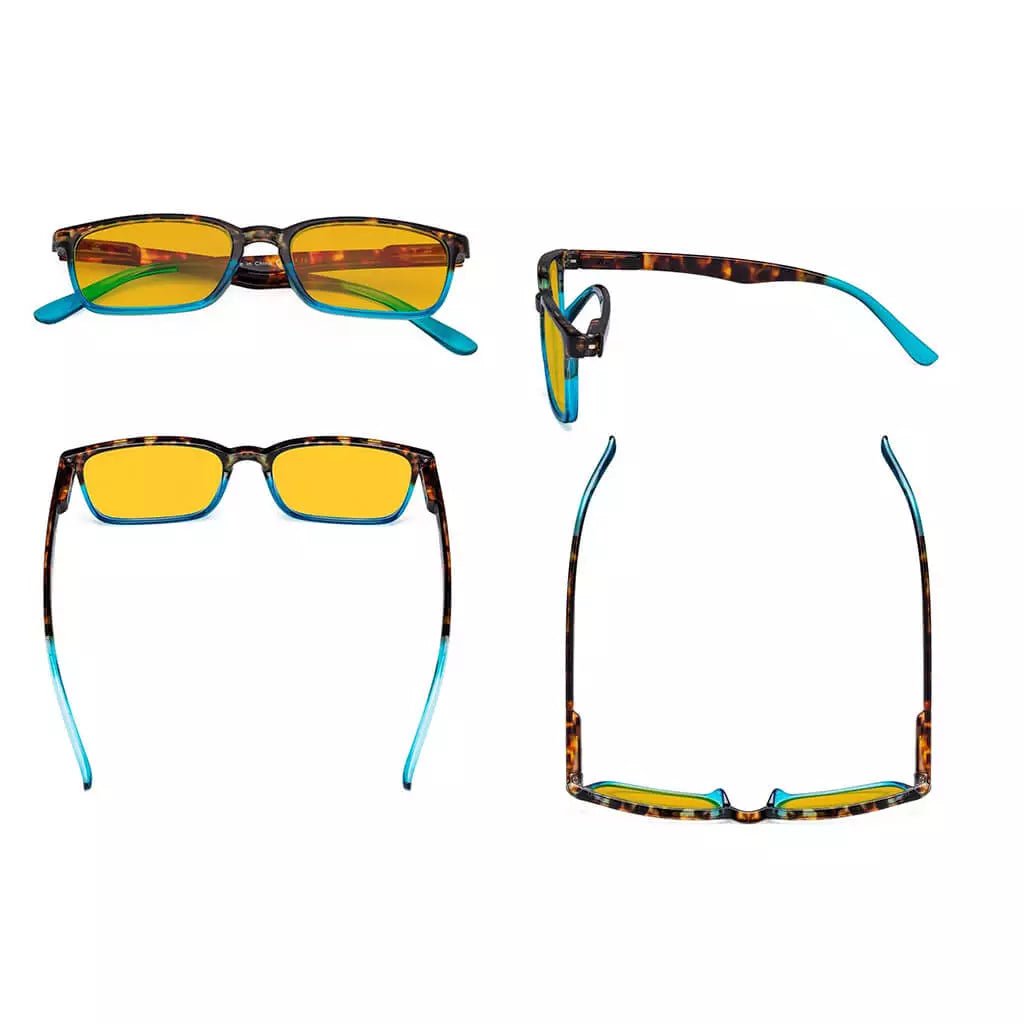 3 Pack Blue Light Blocking Reading Glasses HP898Deyekeeper.com