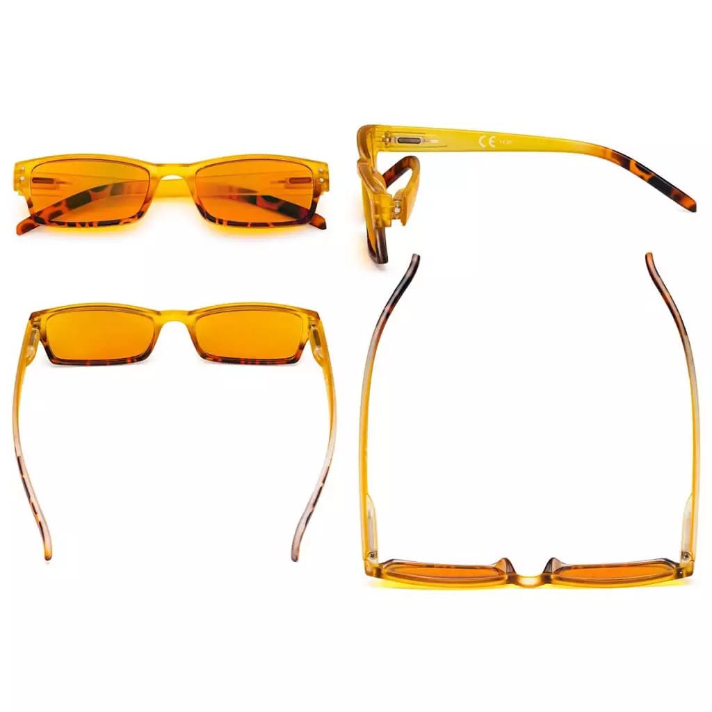 4 Pack Fashion Blue Light Blocking Reading Glasses DS012Deyekeeper.com