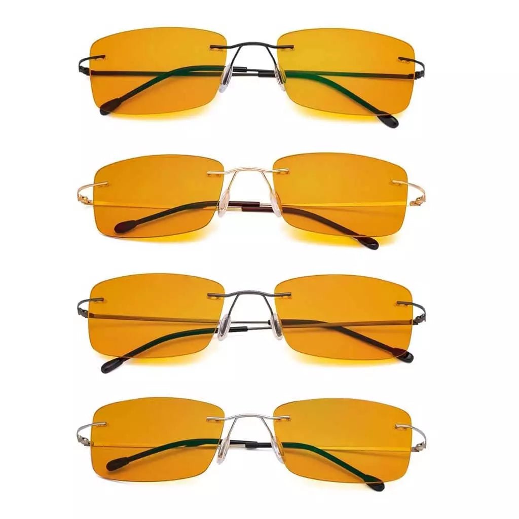4 Pack Rimless Blue Light Blocking Readers DSWK9eyekeeper.com