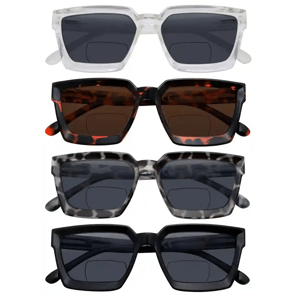 4 Pack Thicker Frame Bifocal Reading Sunglasses SBR2003eyekeeper.com