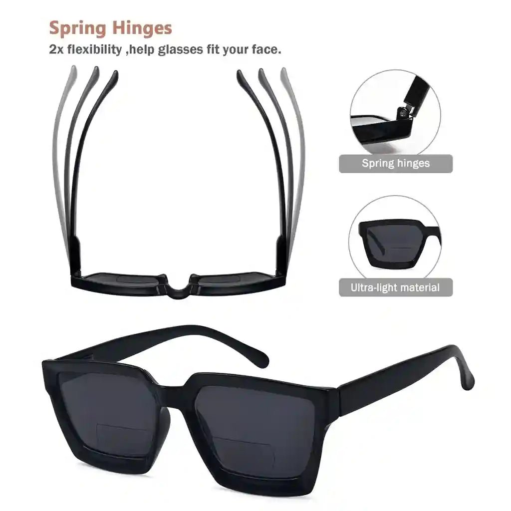 4 Pack Thicker Frame Bifocal Reading Sunglasses SBR2003eyekeeper.com