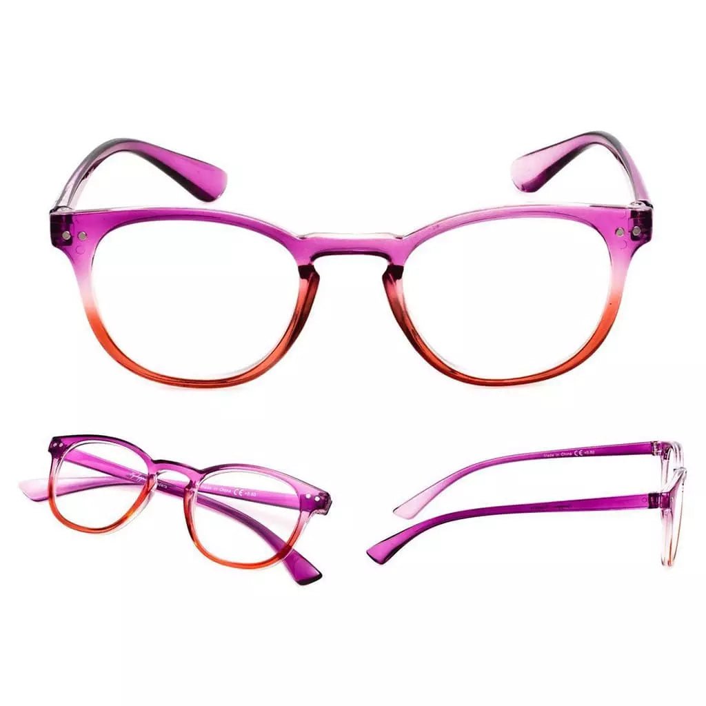 5 Pack Oval Fashion Design Reading Glasses 3 - R144eyekeeper.com