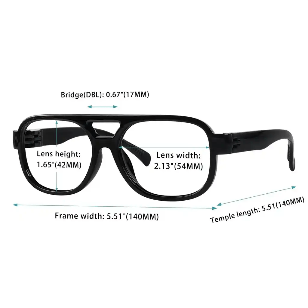 6 Pack 30% Blue Light Blocking Pilot Metalless Screwless Reading Glasses R2515 - B15eyekeeper.com