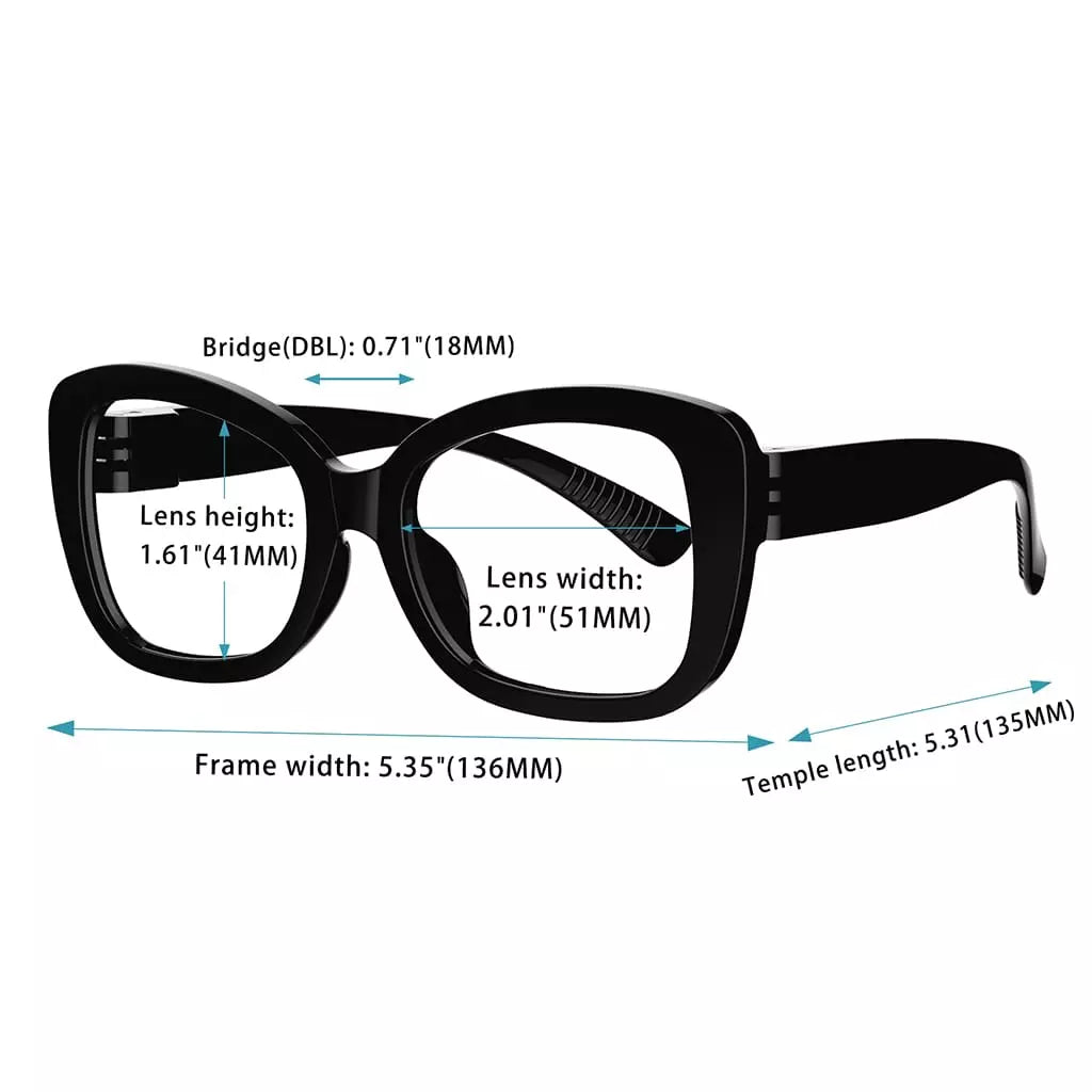6 Pack Stylish Metalless Screwless Spring Hinges Reading Glasses NR2011eyekeeper.com