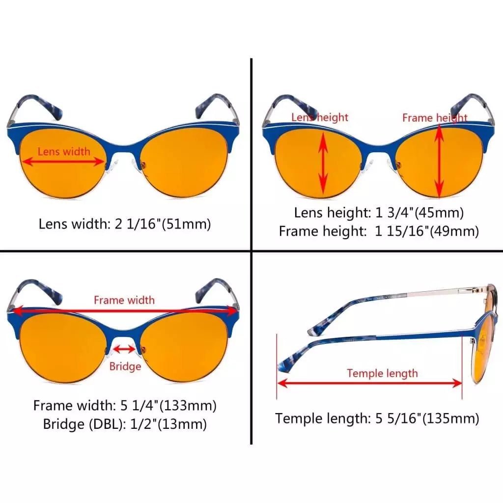 Blue Light Blocking Glasses Nighttime Eyewear LX19042 - BB98eyekeeper.com