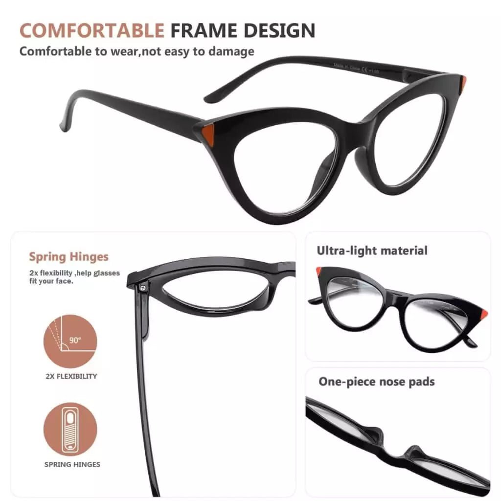 Cat - eye Reading Glasses Stylish Vintage Readers R2103eyekeeper.com