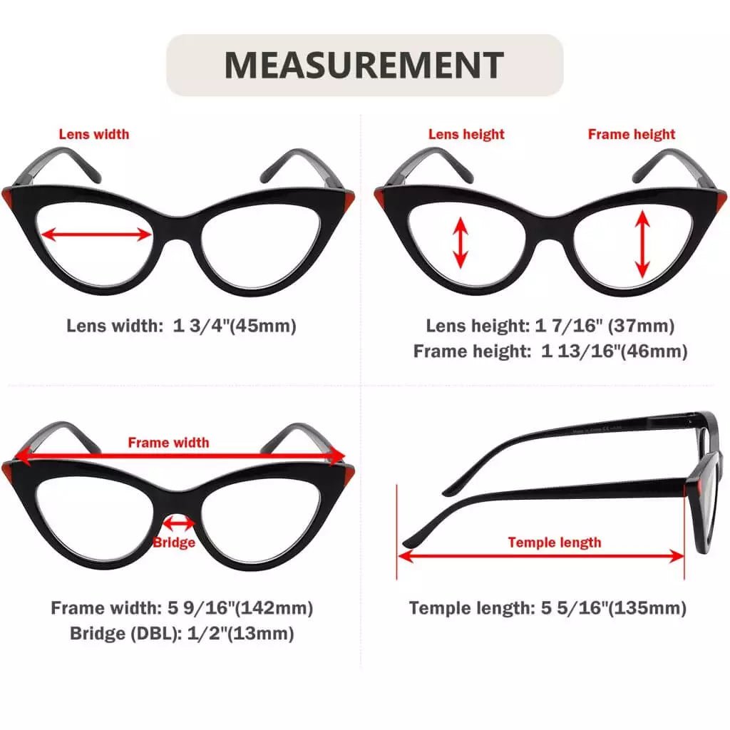 Cat - eye Reading Glasses Stylish Vintage Readers R2103eyekeeper.com