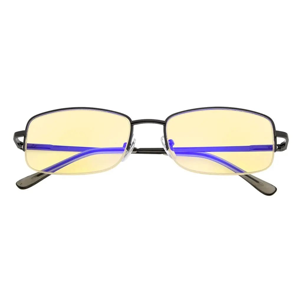 Classic Metal Blue Light Blocking Reading Glasses TMCG15015eyekeeper.com