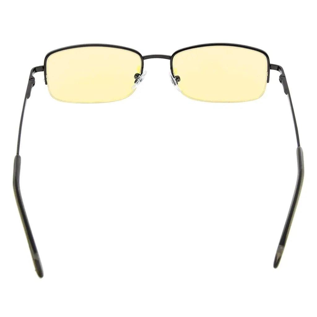 Classic Metal Blue Light Blocking Reading Glasses TMCG15015eyekeeper.com