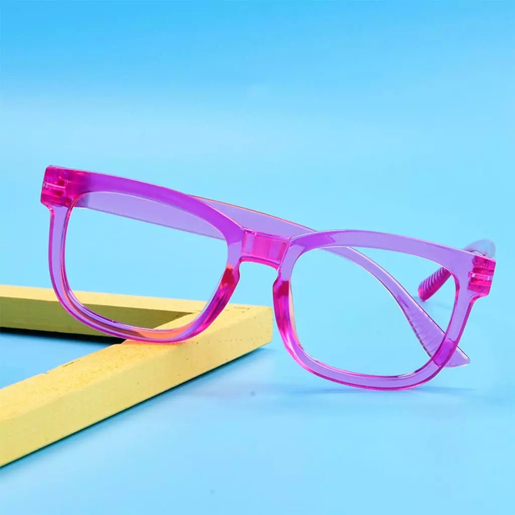 (Must Buy Both Eye) Metalless Screwless Reading Glasses with Different Strength PR033 (Purple)eyekeeper.com