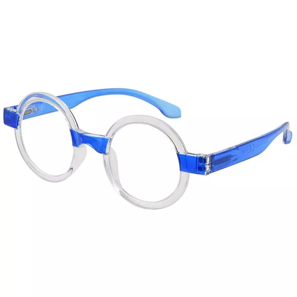 Round Vintage Cute Reading Glasses Retro Design Readers R2007Teyekeeper.com