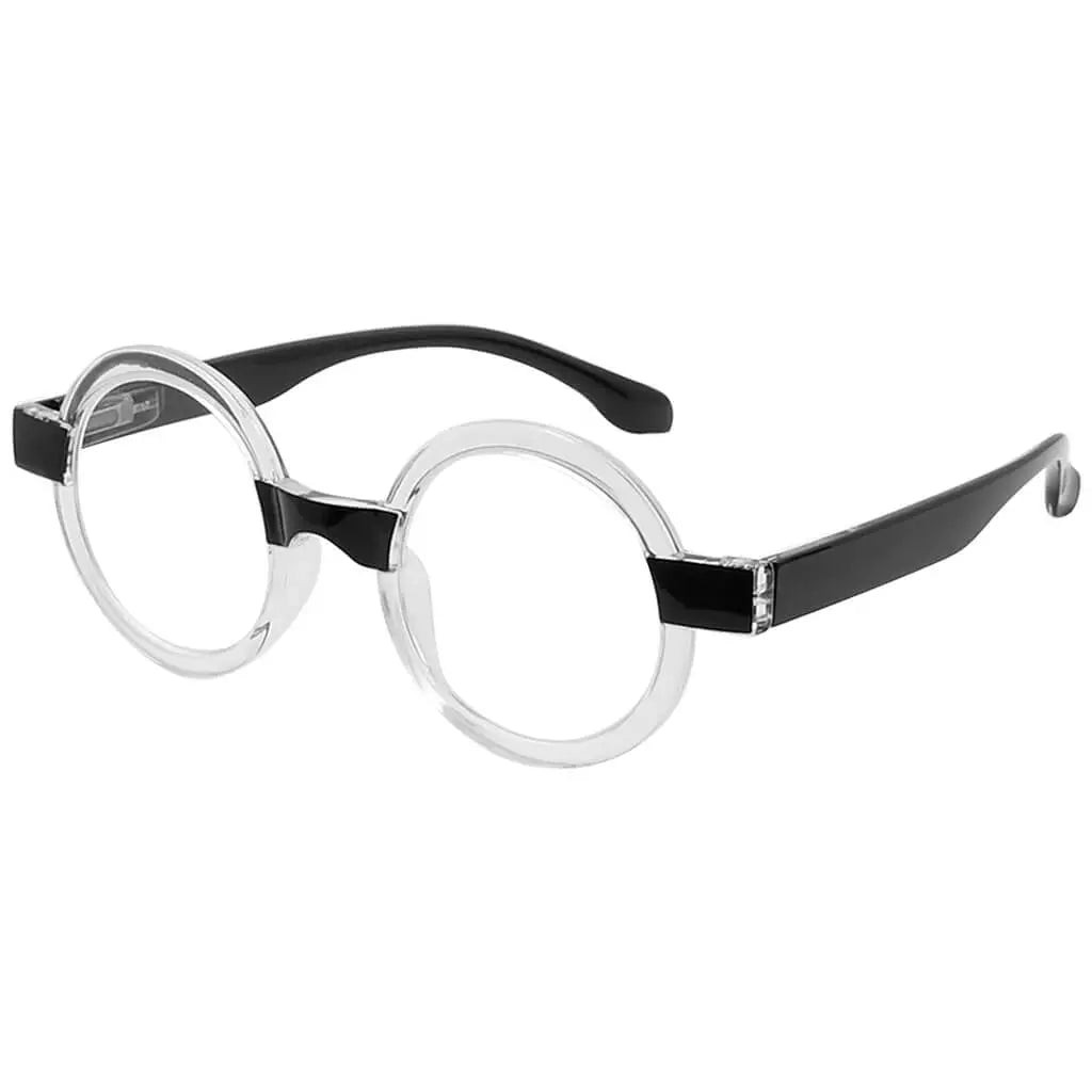 Round Vintage Cute Reading Glasses Retro Design Readers R2007Teyekeeper.com