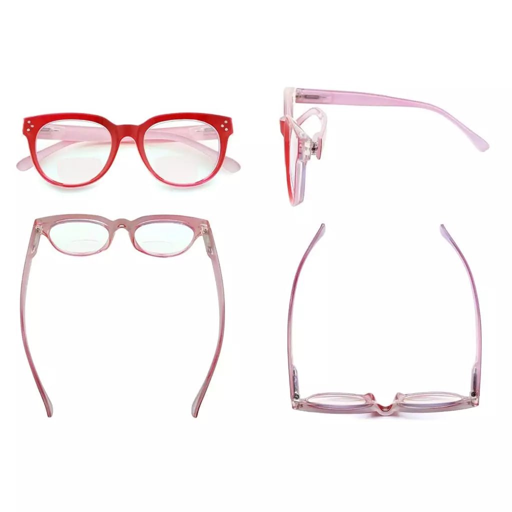 Thick Frame Trendy Style Bifocal Reading Glasses BR9110eyekeeper.com