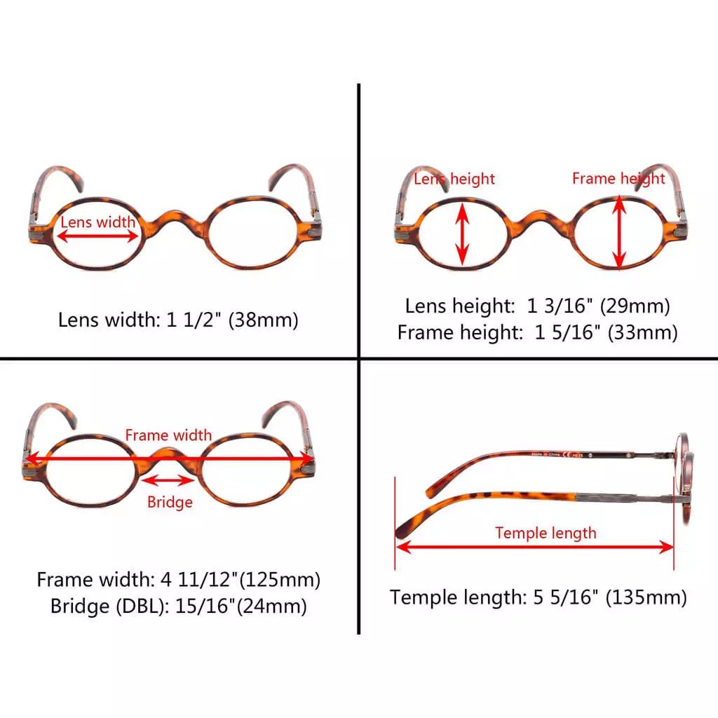 Vintage Small Oval Reading Glasses R077eyekeeper.com