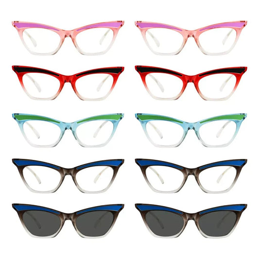 10 Pack Cat Eye Reading Glasses Cute Readers R2132eyekeeper.com