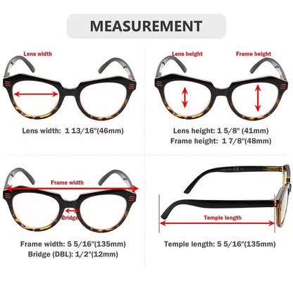 10 Pack Cat - eye Reading Glasses Stylish Readers R2110eyekeeper.com