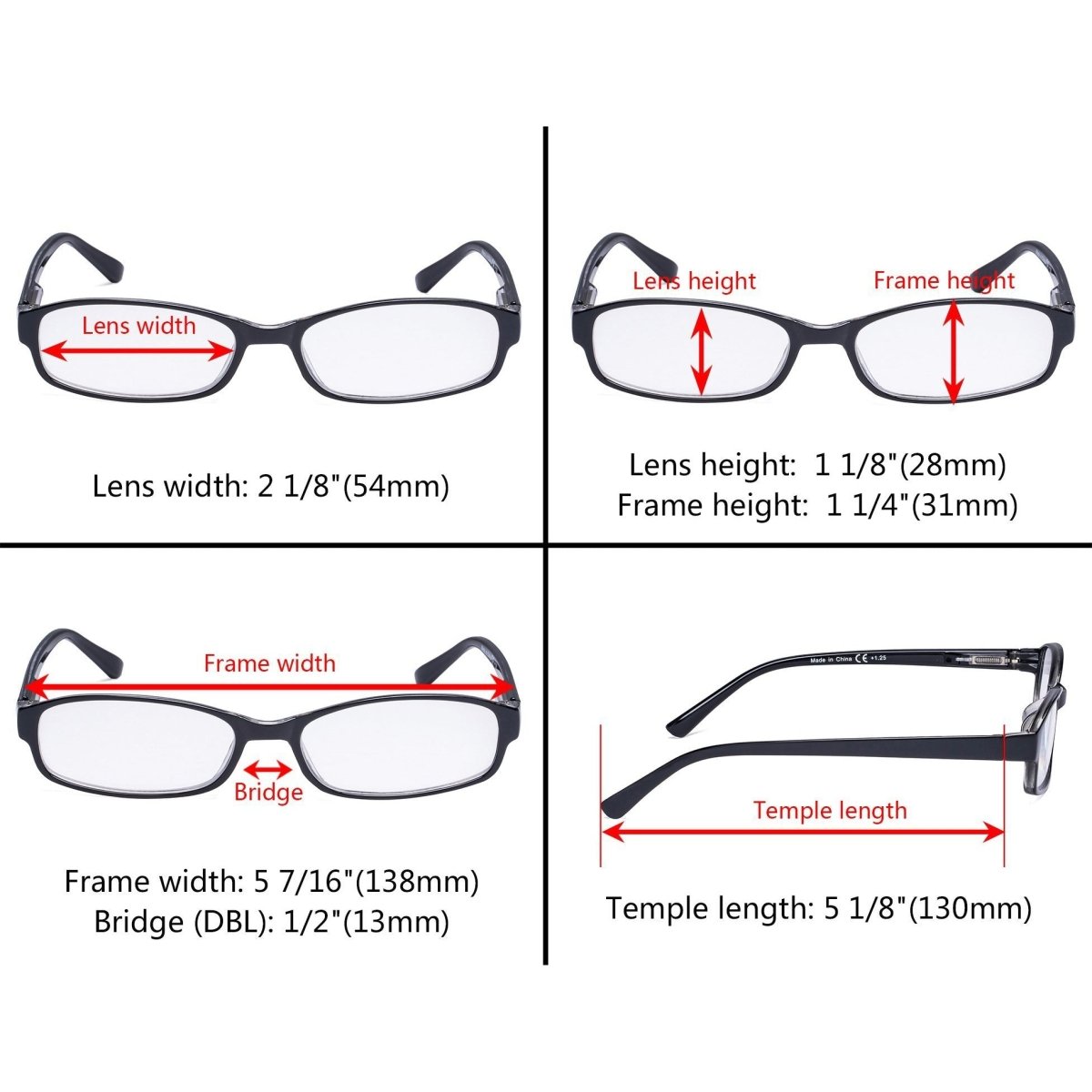 10 Pack Retro Fashion Small Lens Reading Glasses R908Keyekeeper.com