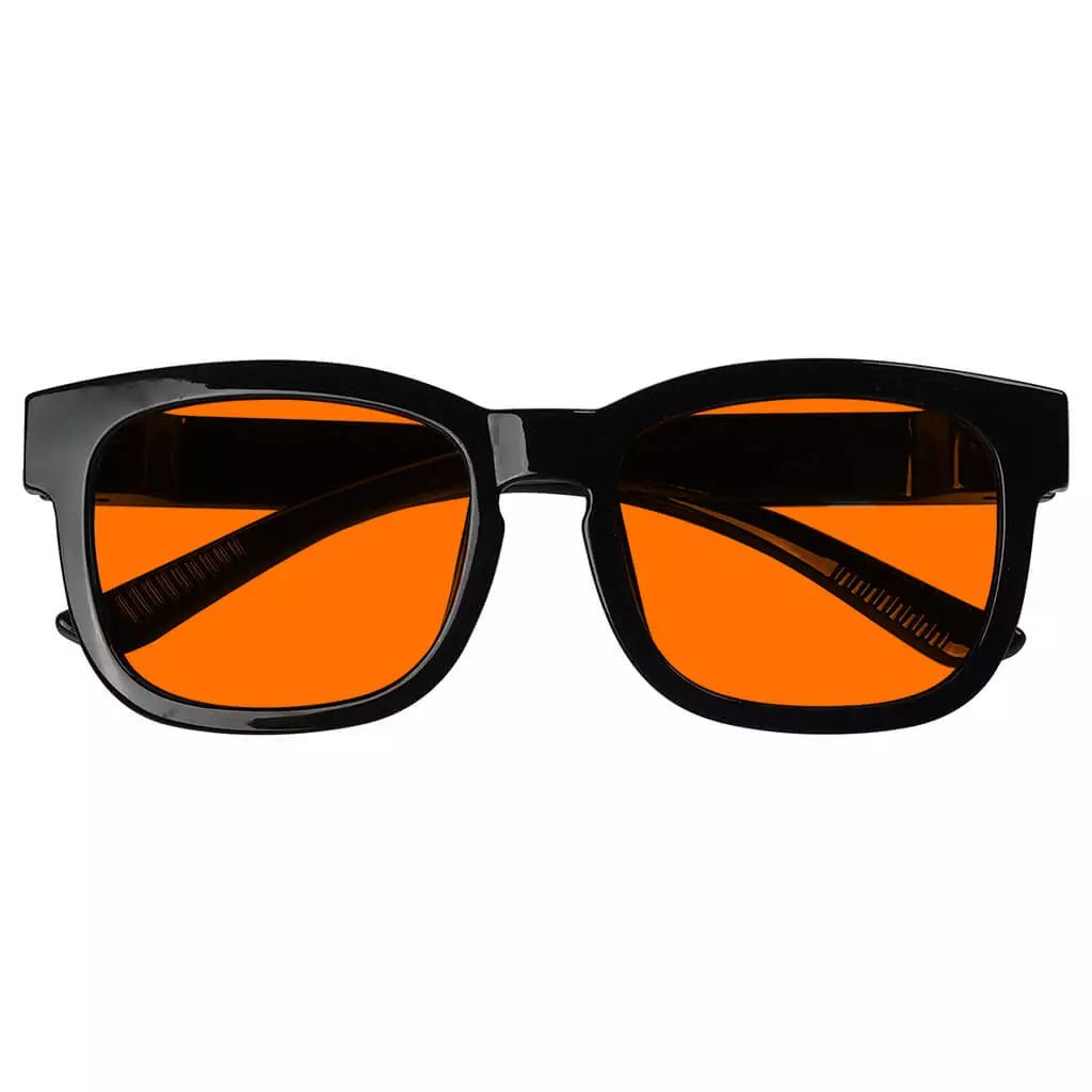 100% Blue Blocking Glasses Square Orange Lens Metalless Screwless Eyewear R033 - B98eyekeeper.com