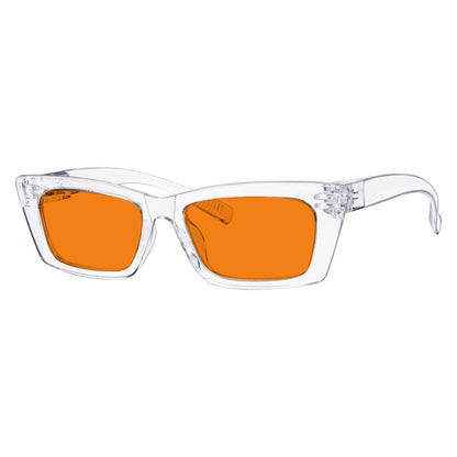 100% Blue Blocking Orange Lens Cat - eye Glasses Metalless R2501 - B98eyekeeper.com