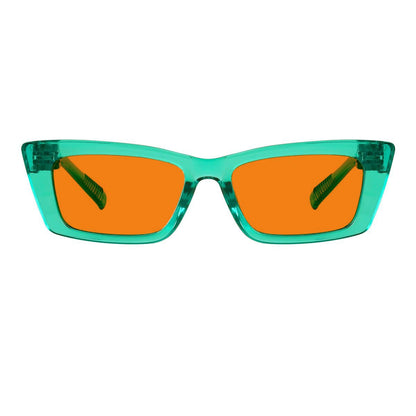 100% Blue Blocking Orange Lens Cat - eye Glasses Metalless R2501 - B98eyekeeper.com