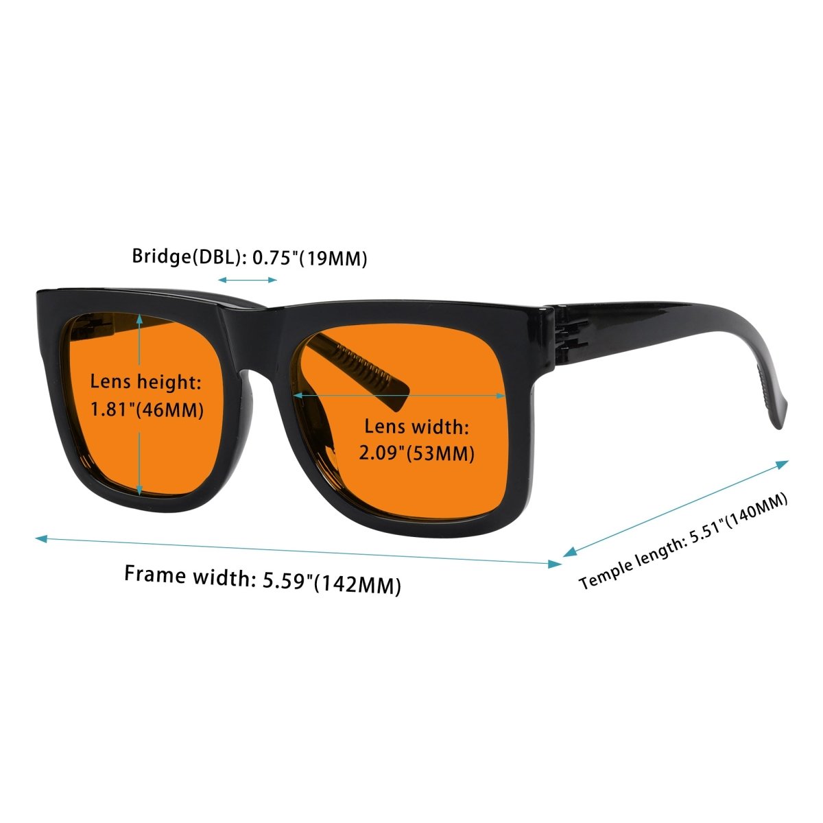 100% Blue Light Blocking Orange Glasses Metalless Screwless Eyewear R2316 - B98eyekeeper.com