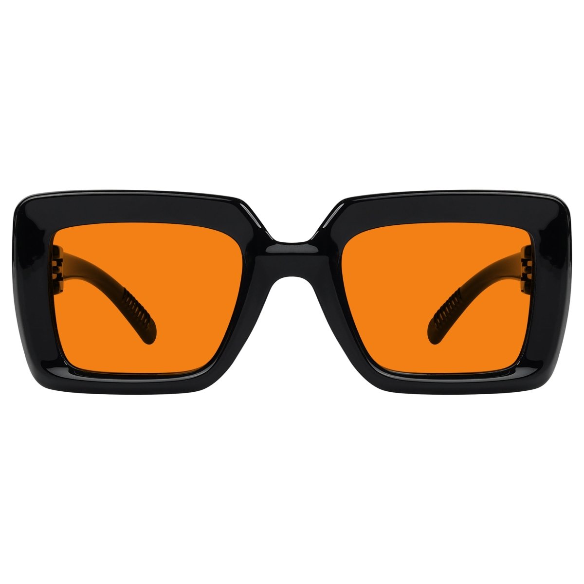 100% Blue Light Blocking Orange Thick Frame Screwless Eyewear NR2101 - B98eyekeeper.com