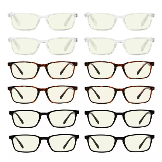 12 Pack Classic Blue Light Filter Computer Readers UVR898eyekeeper.com