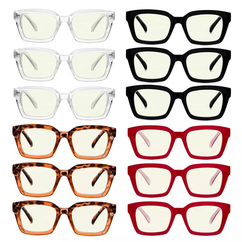 12 Pack Thicker Frame Progressive Multifocus Reading Glasses M9106eyekeeper.com