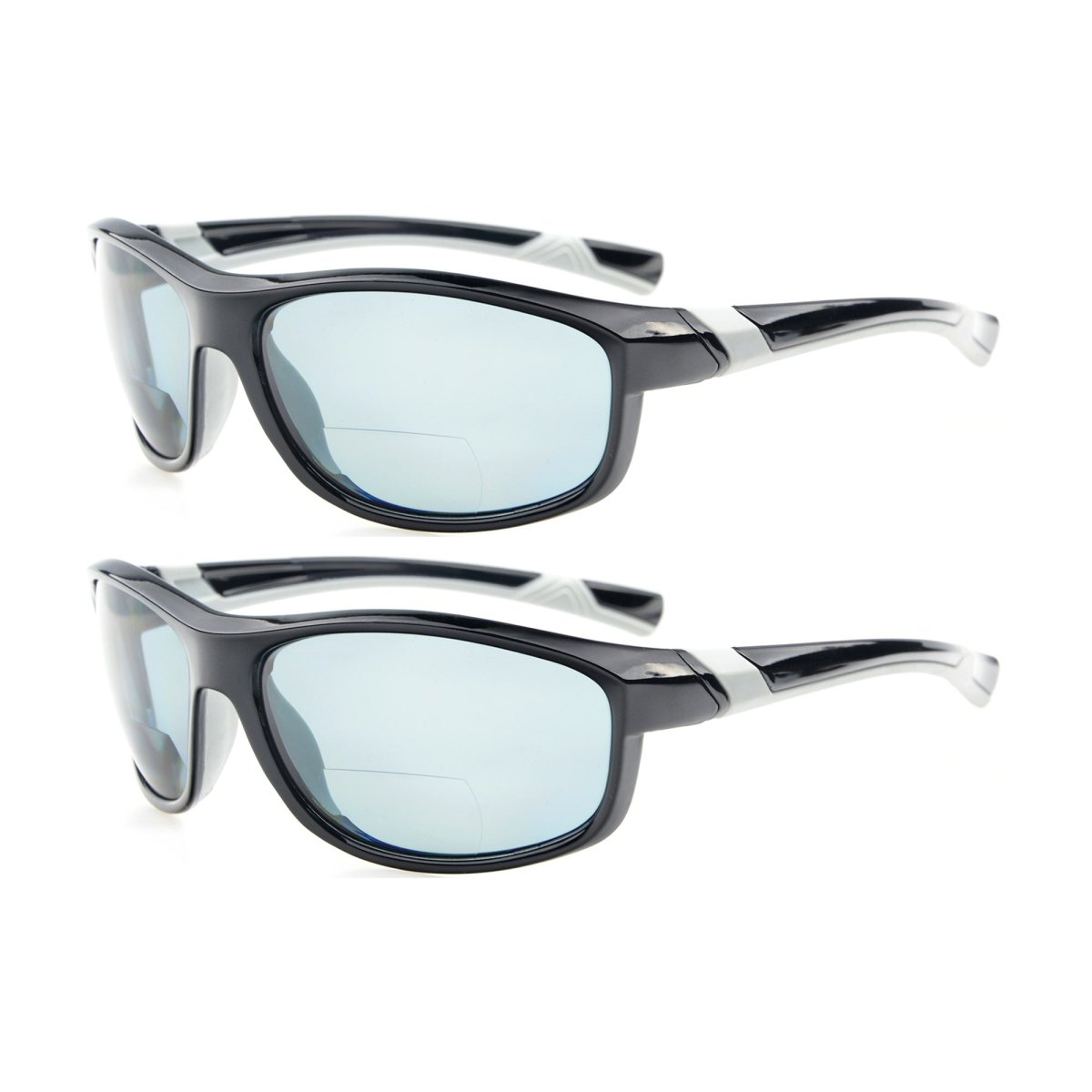 2 Pack TR90 Polarized Sport Bifocal Reading Sunglasses TH6170PGSGeyekeeper.com