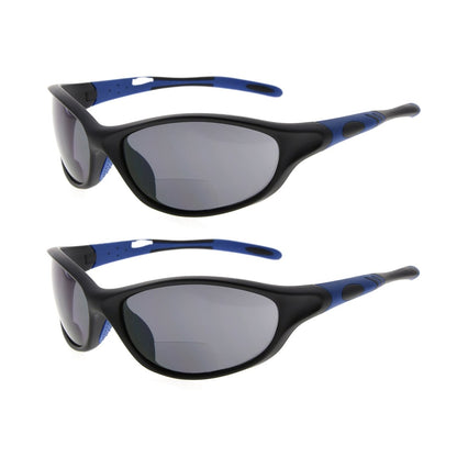 2 Pack Trendy Chic Sport Bifocal Reading Sunglasses SG905eyekeeper.com