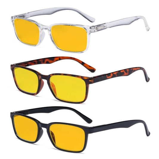 3 Pack Blue Light Blocking Reading Glasses HP898eyekeeper.com