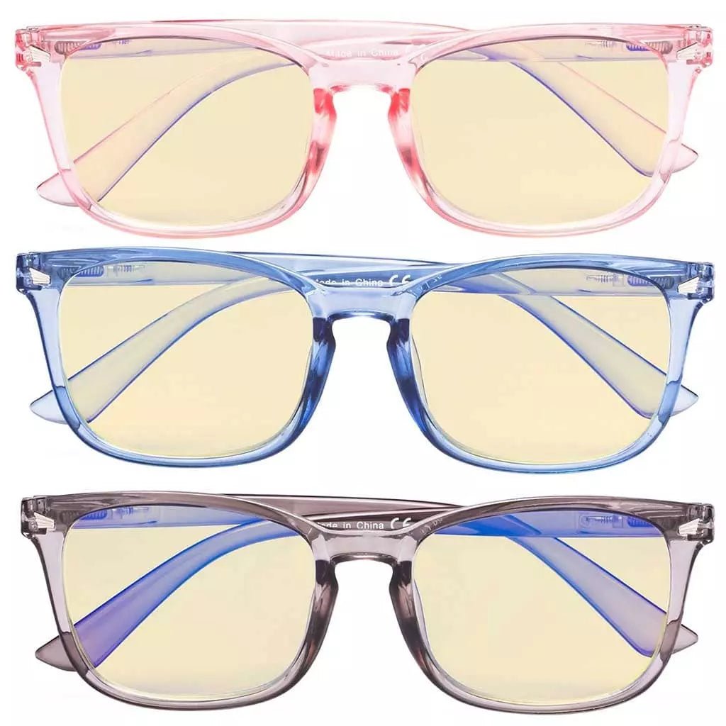 3 Pack Blue Light Blocking Reading Glasses TM1801eyekeeper.com
