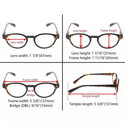 3 Pack Classic Stylish Reading Glasses 3PKR091eyekeeper.com