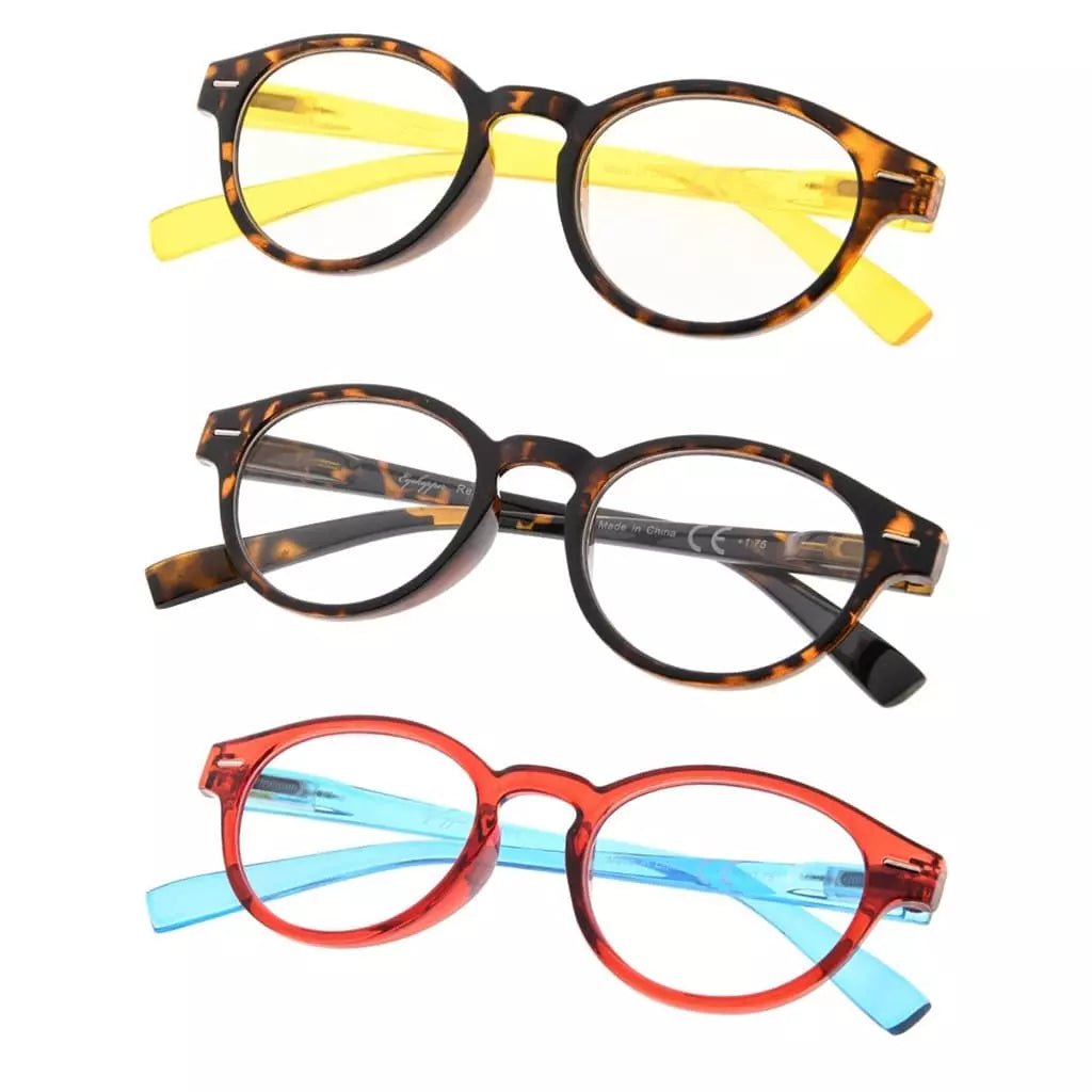 3 Pack Classic Stylish Reading Glasses 3PKR091eyekeeper.com