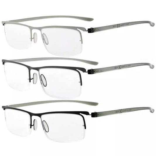 3 Pack Half Rim Reading Glasses 3 - R15615eyekeeper.com