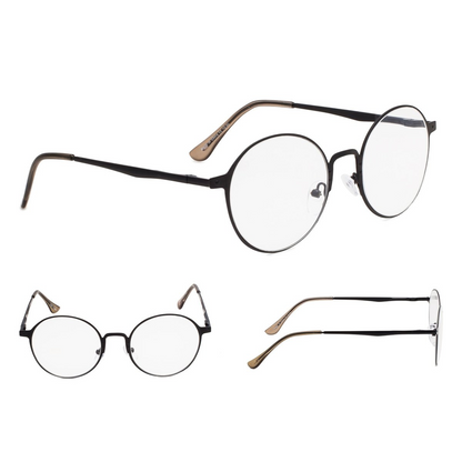 3 Pack Vintage Round Reading Glasses Readers R15044