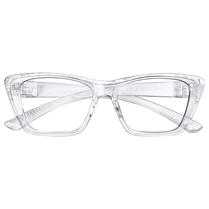 30% Blue Light Blocking Cat - eye Metalless Reading Glasses R2514 - B15eyekeeper.com