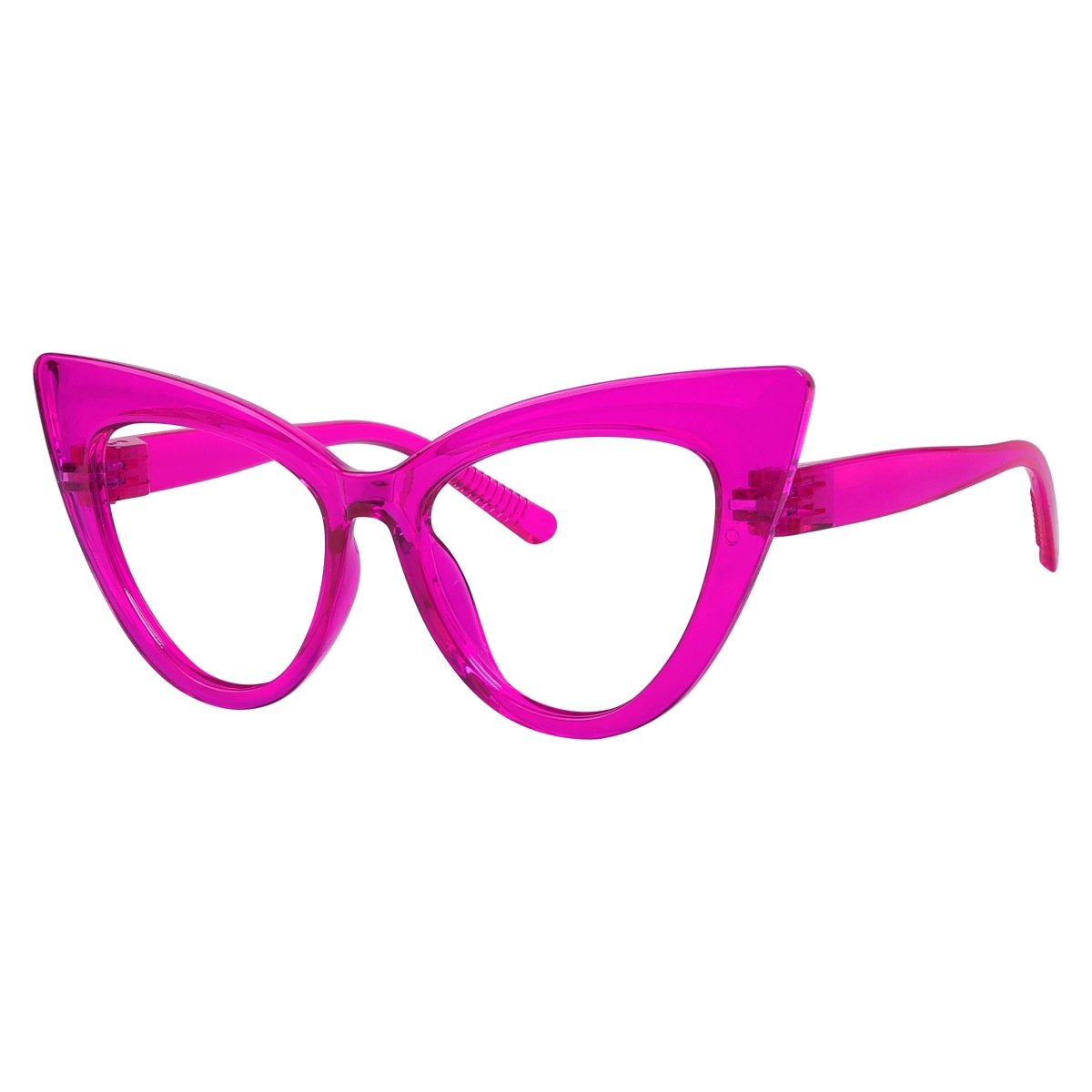 30% Blue Light Blocking Oversized Cat - eye Screwless Glasses R2318 - B15eyekeeper.com