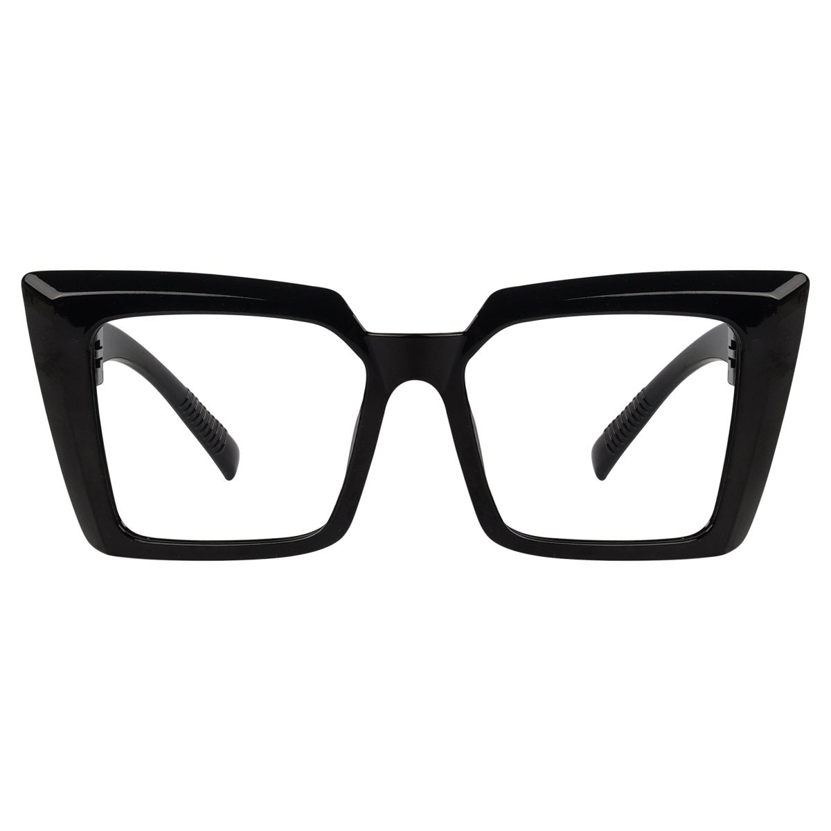 30% Blue Light Blocking Oversized Metalless Screwless Cat - eye Eyeglasses NR2141 - B15eyekeeper.com