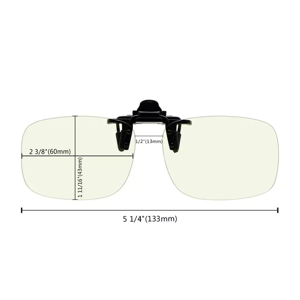 4 Pack Blue Light Blocking Flip up Clip on JQ3 (60X43MM)eyekeeper.com