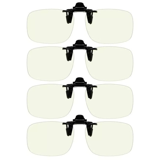 4 Pack Blue Light Blocking Flip up Clip on JQ3 (60X43MM)eyekeeper.com