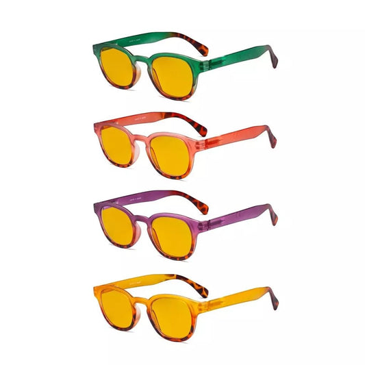 4 Pack Blue Light Blocking Reading Glasses HP124Deyekeeper.com