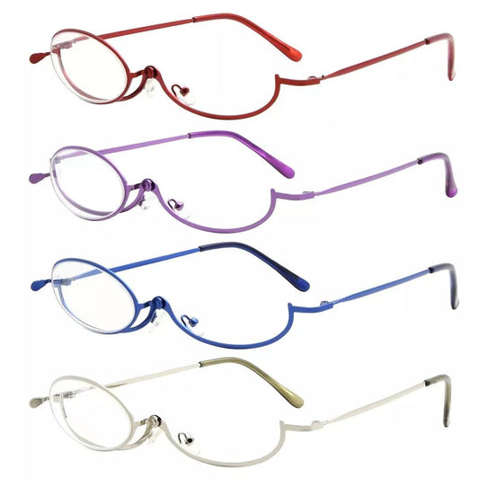 4 Pack Ladies Makeup Readers Magnifying Flip Down R1607eyekeeper.com
