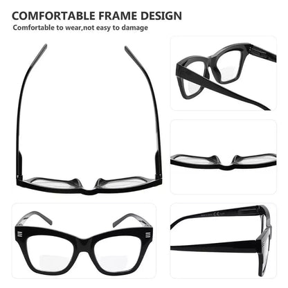 4 Pack Modern Bifocal Reading Glasses Thick Frame Readers BR2111eyekeeper.com
