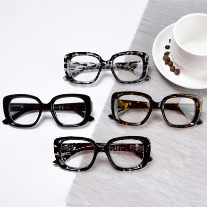 4 Pack Square Thicker Frame Bifocal Reading Glasses BR2035eyekeeper.com