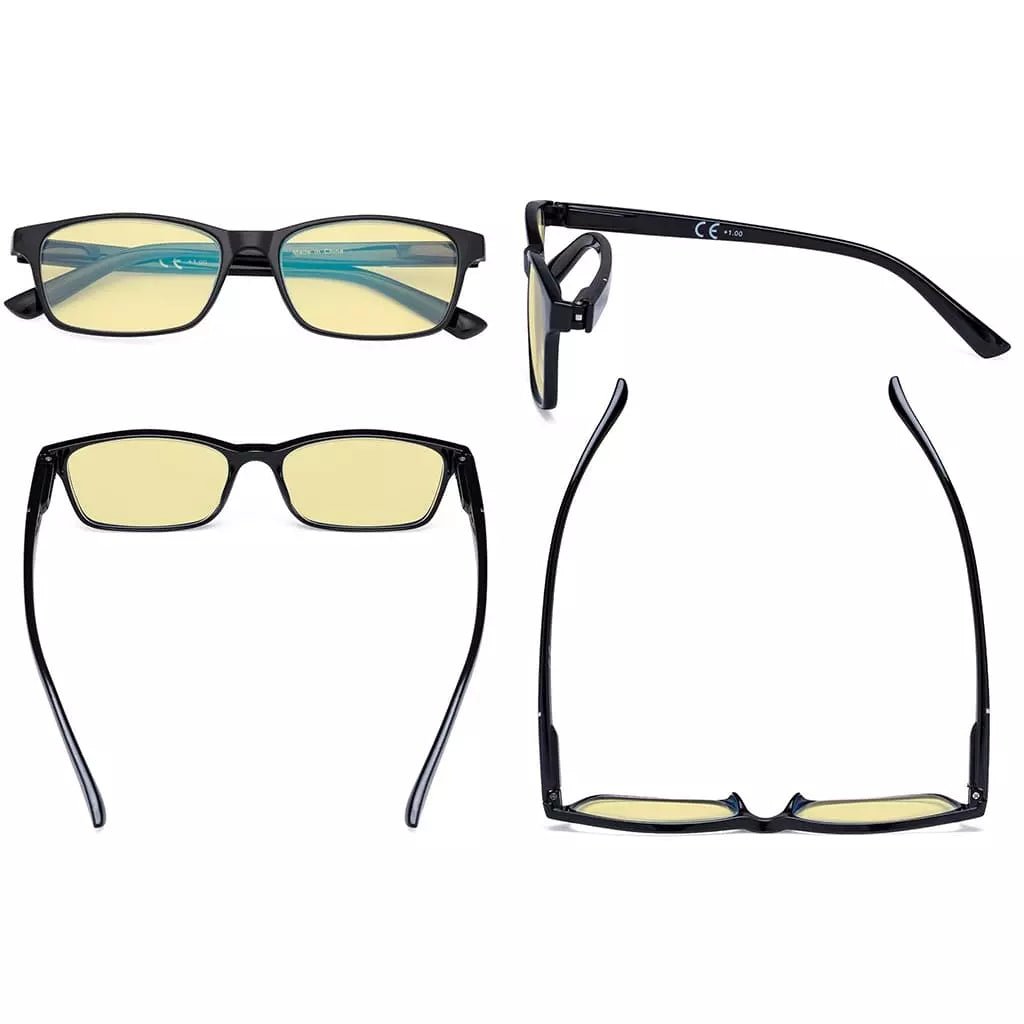 4 Pack Stylish Blue Light Blocking Reading Glasses TME19042eyekeeper.com