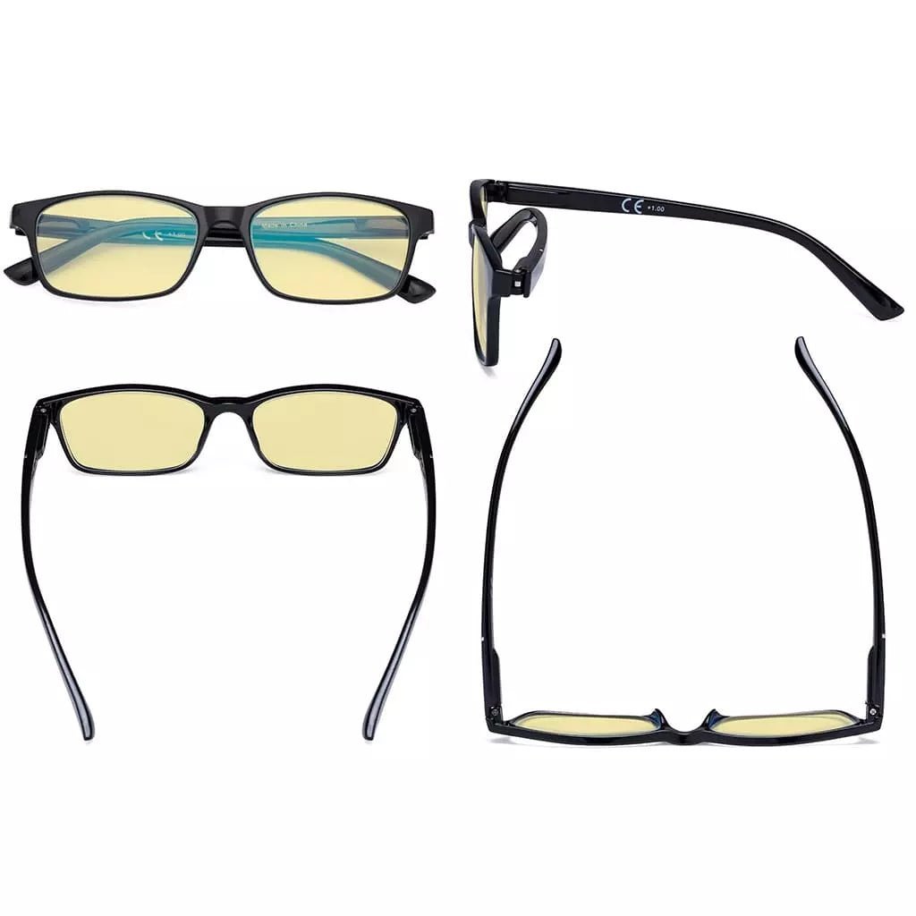 4 Pack Stylish Blue Light Blocking Reading Glasses TME19042eyekeeper.com