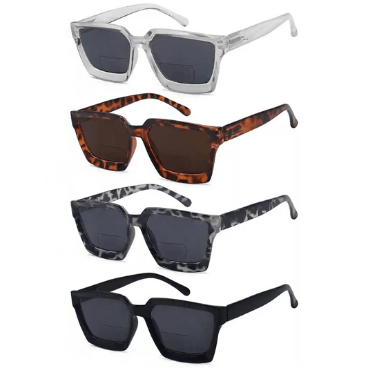 4 Pack Thicker Frame Bifocal Reading Sunglasses SBR2003eyekeeper.com
