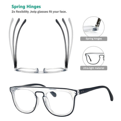 5 Pack Double Color Stylish Reading Glasses R2122eyekeeper.com