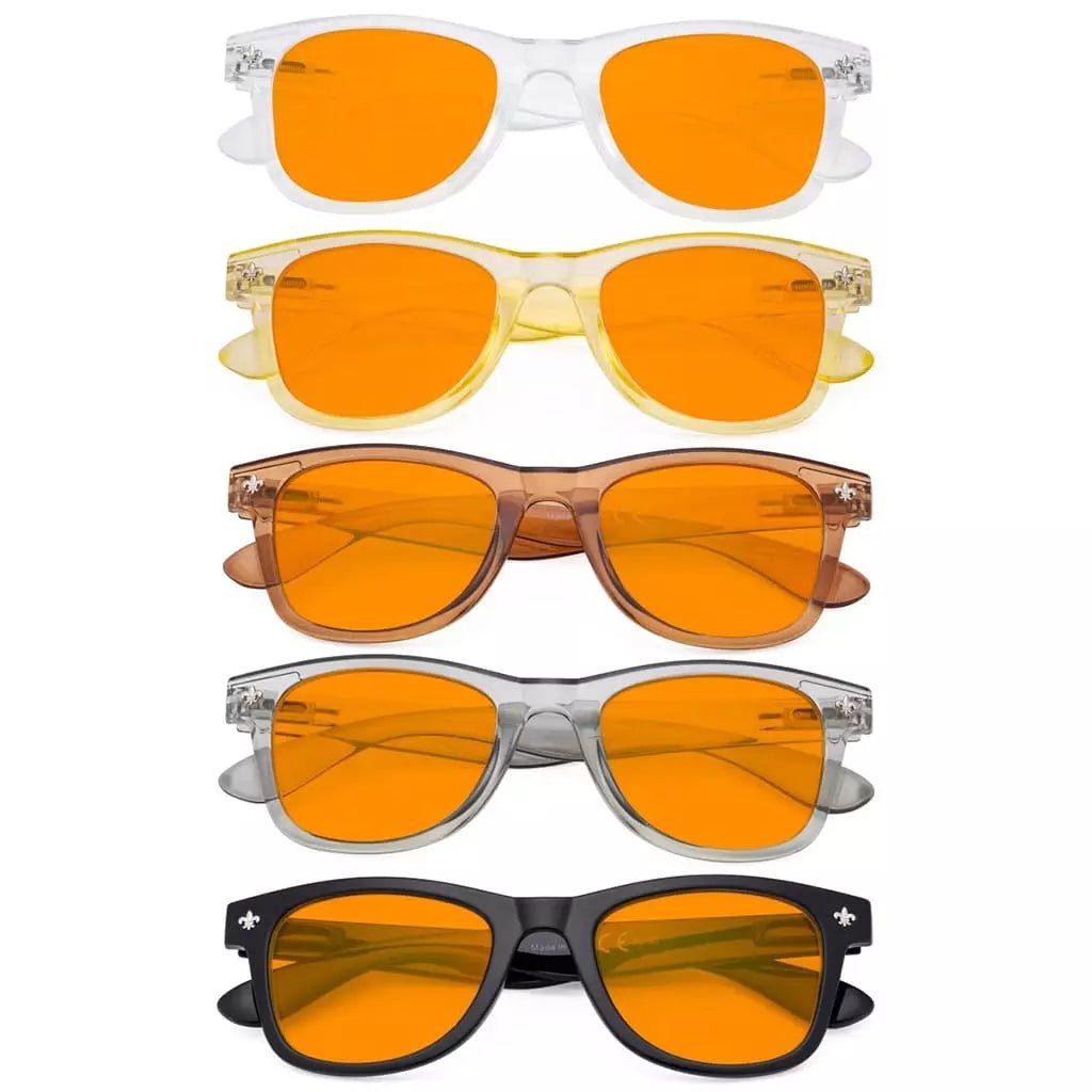 5 Pack Thick Bifocal Blue Light Blocking Reading Glasses DSS027eyekeeper.com